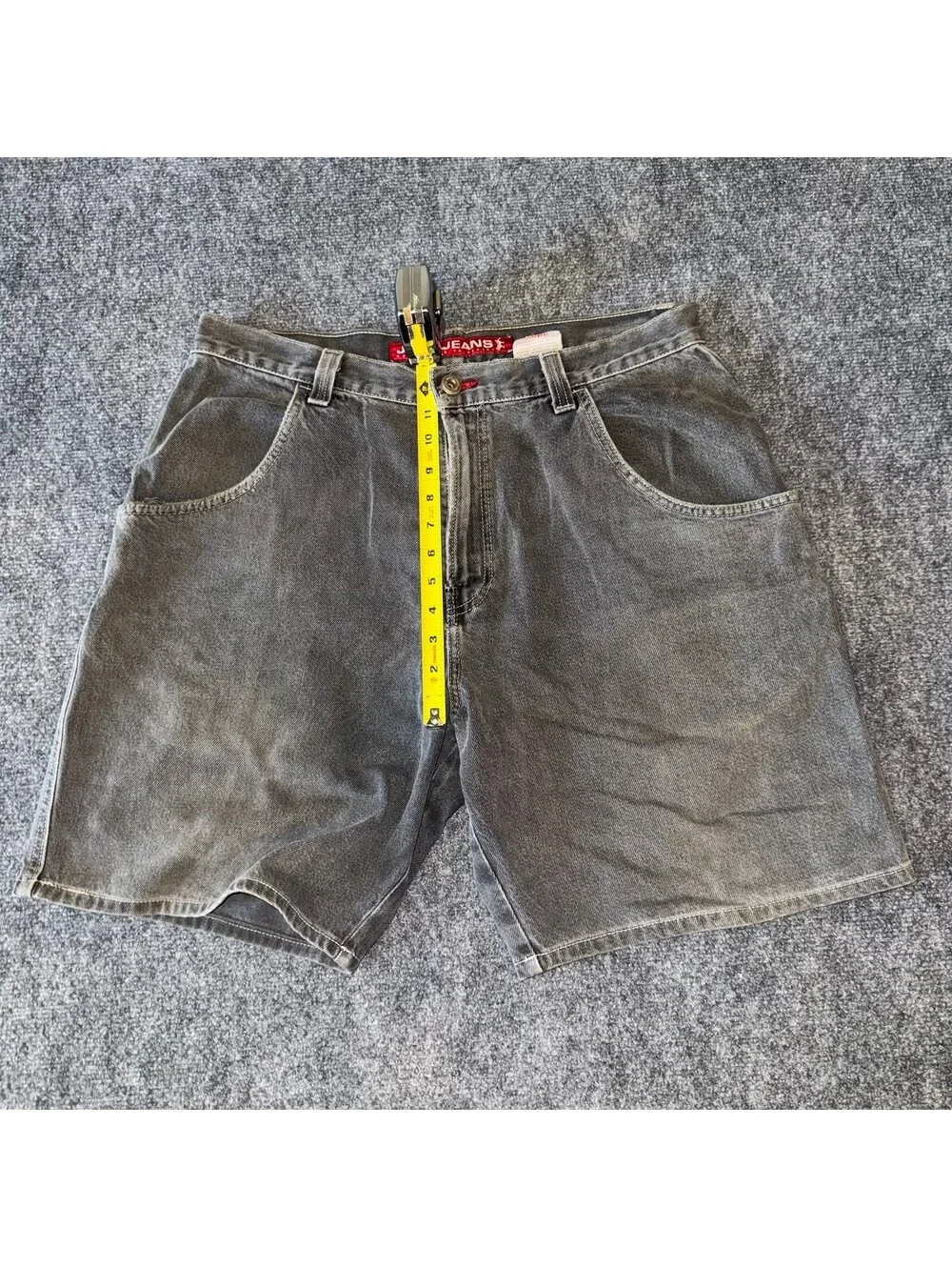 Grail Embroidered JNCO Denim Jorts Mens LG Vtg y2k 90s Rare